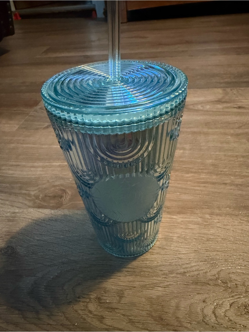 Starbucks Aqua Textured Reusable Cold Cup with Straw